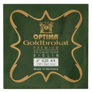 Одиночая струна для скрипки Optima Goldbrokat 24K Gold e" 0.25 BE Optima Goldbrokat 24K Gold e" 0.25 BE