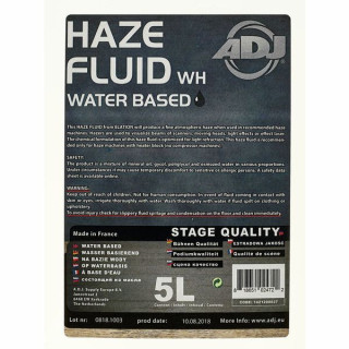 Жидкость ADJ Haze на водной основе 5л ADJ Haze Fluid water based 5l