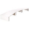 Вход в студию Внутр. Стол 3U, изогнутый Thon Studio Ext. Desk 3U WH curved