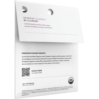 Деревянные духовые инструменты DAddario Organic Res. Cl. CLAR 3.0 3P DAddario Woodwinds Organic Res. Cl. CLAR 3.0 3P