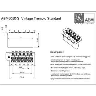 Тремоло ABM 5050-S aged ABM 5050-S aged