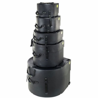 Комплект футляров для барабанов Hardcase HRockFus3 Hardcase Drum Case Set HRockFus3