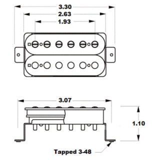 Набор звукоснимателей Mojotone 59 Clone Low Output HB Set C