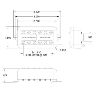 Seymour Duncan Псайклон Фильтр-Тронный мост G Seymour Duncan Psyclone Filter'Tron Bridge G