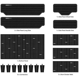 CRDBAG Grid-Divide Carry On Универсальный Набор №629613 CRDBAG Grid-Divide Carry On Universal Bundle №629613