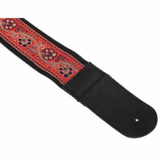 Tavmusic.ru Болливуд Ремень Красный и Золотой Thomann Bollywood Strap Red & Gold