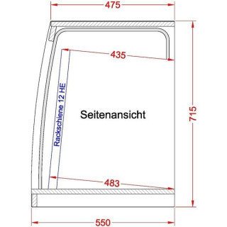 Студийная стойка Thon 12U RSW Thon Studio Rack 12U RSW