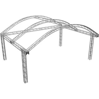 Глобальная ферменная конструкция круглой арки 8х6 м Global Truss Round Arch Stage 8x6m