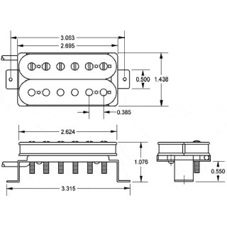 Звукосниматель Seymour Duncan SH-18B Whole Lotta Humbucker Seymour Duncan SH-18B Whole Lotta Humbucker