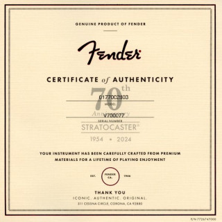 Крыло Anniv. AV II 1954 Strat 2TSB Fender Anniv. AV II 1954 Strat 2TSB