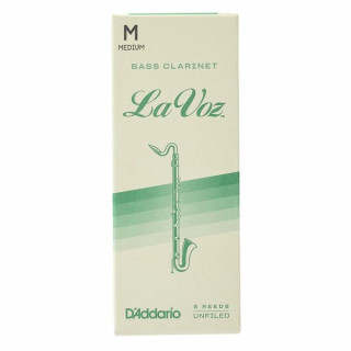 Трости для кларнета DAddario Woodwinds La Voz Bass Clarinet M DAddario Woodwinds La Voz Bass Clarinet M