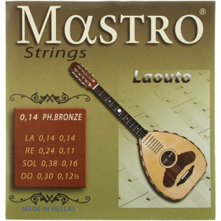 Струны для лютни Mastro Greek Laouto 8 Strings 014 PB Mastro Greek Laouto 8 Strings 014 PB