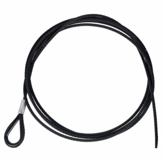 Страховочный трос Stairville Steelwire Safety 400cm/6mm Bk Stairville Steelwire Safety 400cm/6mm Bk