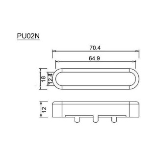 Открытая крышка Göldo с одним витком Хромированная Göldo Open Cover Single Coil Chrome