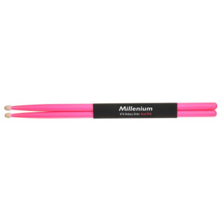 Палочки из гикори Millenium H7A Неоново-розовые Millenium H7A Hickory Sticks Neon Pink