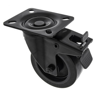 2x Черное колесо Roadworx с тормозом 100 мм Набор №598600 2x Roadworx Black Wheel Braked 100mm Bundle №598600