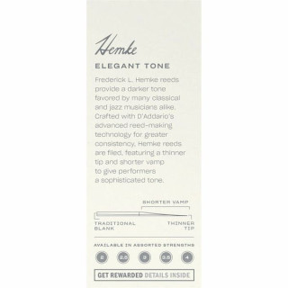 Трость для саксофона DAddario Woodwinds Hemke Tenor Sax 4.0 DAddario Woodwinds Hemke Tenor Sax 4.0