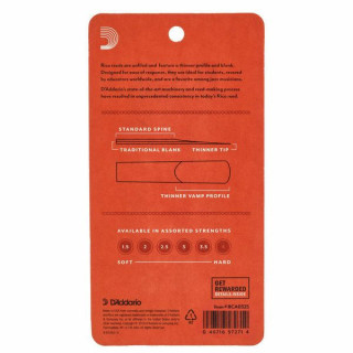 Деревянные духовые инструменты DAddario Rico Bb- Clar 2,5 - 3 шт. DAddario Woodwinds Rico Bb- Clar 2.5 - 3-Pack