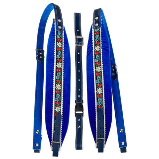 Tavmusic.ru 70 Про Аккордеонный Ремень Flower Blue Thomann 70 Pro Acc. Strap Flower Blue