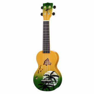 Mahalo Hawaii Green Ukulele