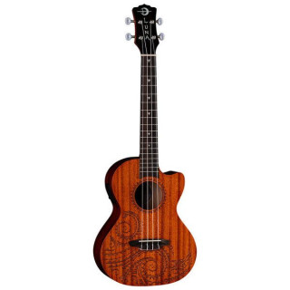 Гитары Luna Uke Tattoo Красное дерево Тенор PU Luna Guitars Uke Tattoo Mahogany Tenor PU