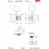 Басовый тюнер Schaller BMF 1R C Schaller BMF Bass Tuner 1R C