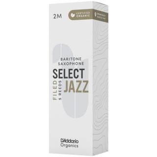 Трости для саксофона DAddario Woodwinds Organic Sel. Jazz Filed BAR 2M DAddario Woodwinds Organic Sel. Jazz Filed BAR 2M