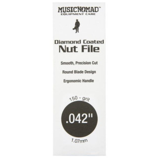 Напильник MusicNomad с алмазным покрытием порожек .042" MusicNomad Diamond Coated Nut File .042"