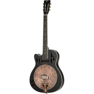 Резонаторная гитара Ortega RRG40CE-DBK-L