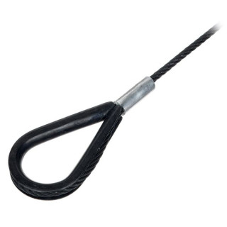 Страховочный трос Stairville Steelwire Safety 100cm/4mm BK Stairville Steelwire Safety 100cm/4mm BK