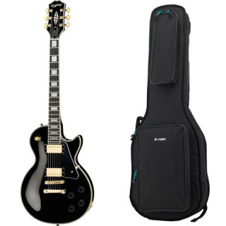 Электрогитара Epiphone Les Paul Custom Ebony Bundle №538643 (Комплект)