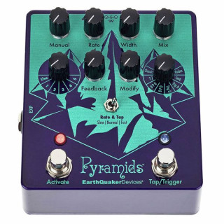 Сейсморазведочные устройства Пирамиды Стереофоническая отбортовка EarthQuaker Devices Pyramids Stereo Flanging