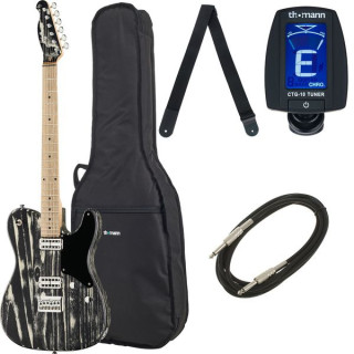 Электрогитара Harley Benton TE-90FLT Black Blast Bundle №537017 (Комплект)