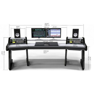 Студийный стол Pro Line Classic полностью черного цвета Studio Desk Pro Line Classic All Black