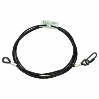 Страховочный трос Stairville Safety 500cm/6mm Black 35kg Stairville Safety 500cm/6mm Black 35kg