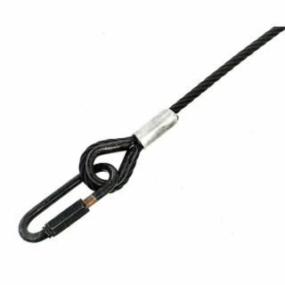 Страховочный трос Stairville Safety 500cm/6mm Black 35kg Stairville Safety 500cm/6mm Black 35kg