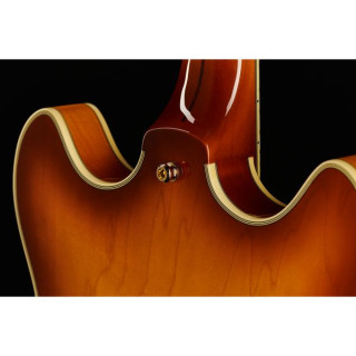 Полуакустическая гитара DAngelico Excel DC XT Iced Tea Quilt DAngelico Excel DC XT Iced Tea Quilt