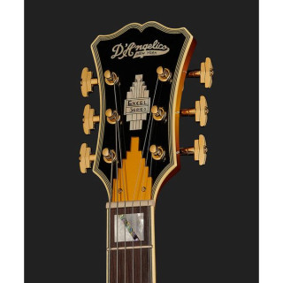 Полуакустическая гитара DAngelico Excel DC XT Iced Tea Quilt DAngelico Excel DC XT Iced Tea Quilt