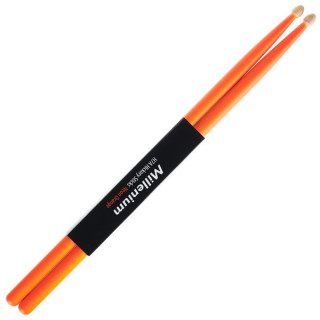 Палочки из гикори Millenium H7A Неоново-оранжевого цвета Millenium H7A Hickory Sticks Neon Orange