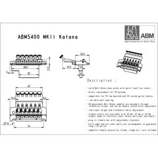 ABM Катана 5400b Трем-тюнер ABM Katana 5400b Fine Tuner Trem