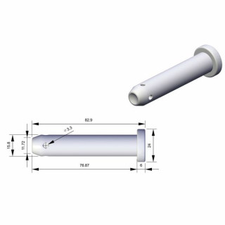 Глобальная ферменная конструкция MTB PIN16-V1 16 мм inc. R-образный зажим Global Truss MTB PIN16-V1 16mm inc. R-Clip