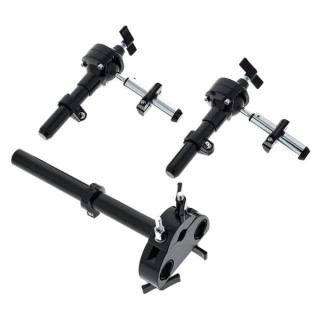 Держатель двойного тома для бас-барабана DrumCraft BK DrumCraft Bass Drum Double Tom Holder BK