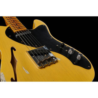 Fender Tele Blackguard Тонкая линия реликвии Fender Tele Blackguard Thinline Relic
