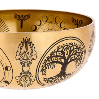 Tavmusic.ru Тибетский чаша для медитации с тонкой гравировкой 160 Thomann Tibetan Fine Engraved Bowl 160