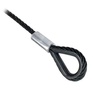 Стальная проволока Stairville Safety 500 см/8 мм Bk Stairville Steelwire Safety 500cm/8mm Bk