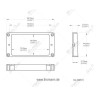 Рамка для звукоснимателя Harley Benton Hu Frame Flat Top Cream Bridge