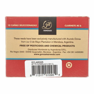 Трости для кларнета Gonzalez RC Eb Clarinet 2.5 Gonzalez RC Eb Clarinet 2.5