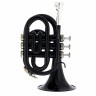 Thomann TR 25 Bb-Карманная труба черного цвета Thomann TR 25 Bb-Pocket Trumpet Black
