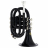 Thomann TR 25 Bb-Карманная труба черного цвета Thomann TR 25 Bb-Pocket Trumpet Black