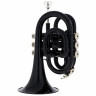 Thomann TR 25 Bb-Карманная труба черного цвета Thomann TR 25 Bb-Pocket Trumpet Black